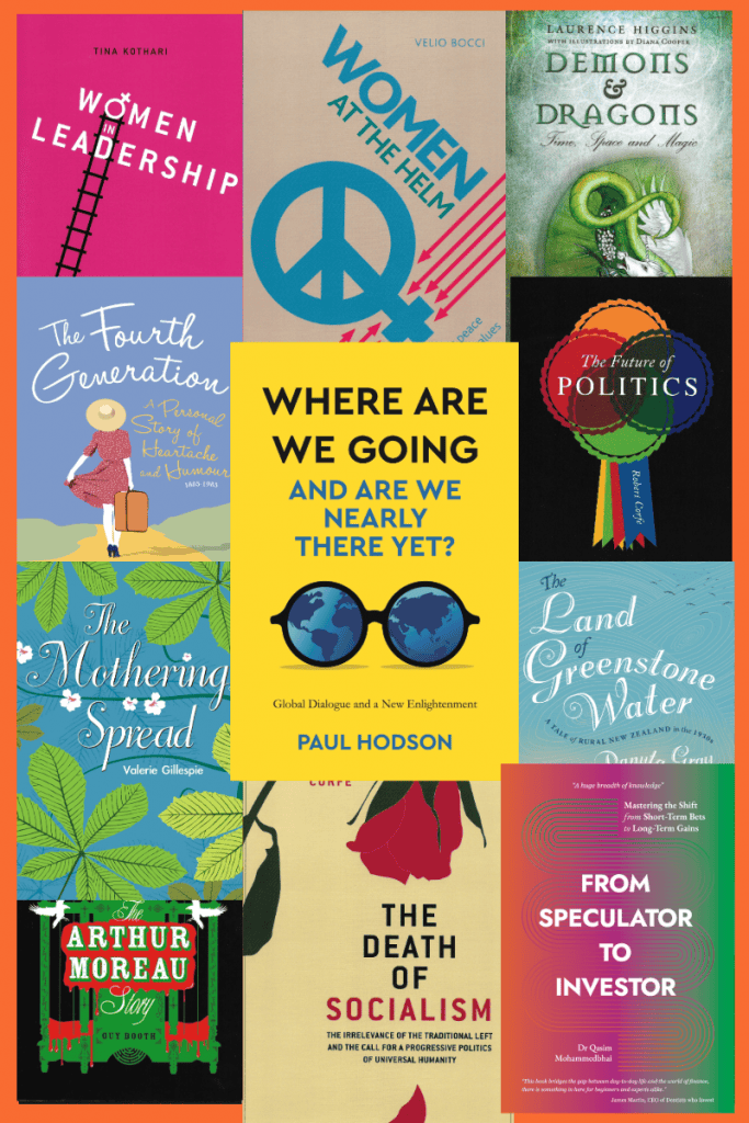 A montage of book cover images from thepublishingstudio.co.uk