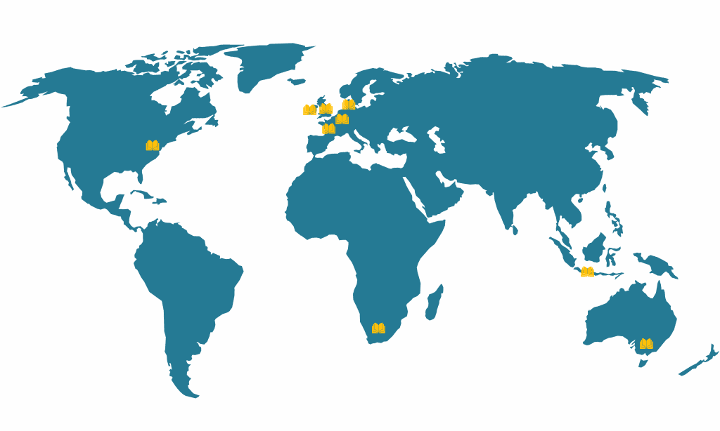 Locations worldwide
